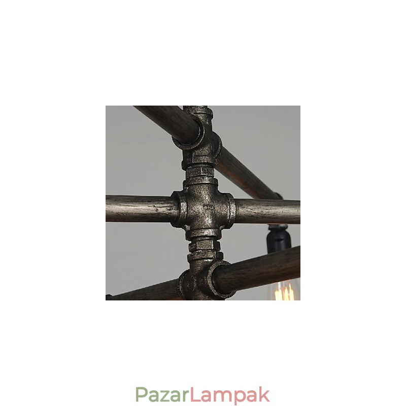 Hagyományos klasszikus vintage retro lámpás country festés fém függőlámpa