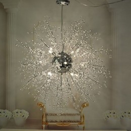 Globe Crystal króm fém csillár függőlámpa