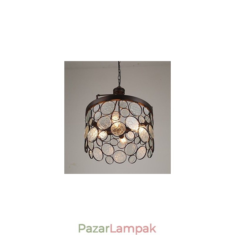 Vintage vas üvegcsillár