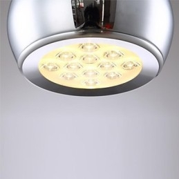 Modern, kortárs földgömb, galvanizált fém függőlámpa