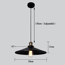 Európai stílusú retro klasszikus függőlámpa Art csepplámpa Adja meg az izzó átmérőjét 30 cm