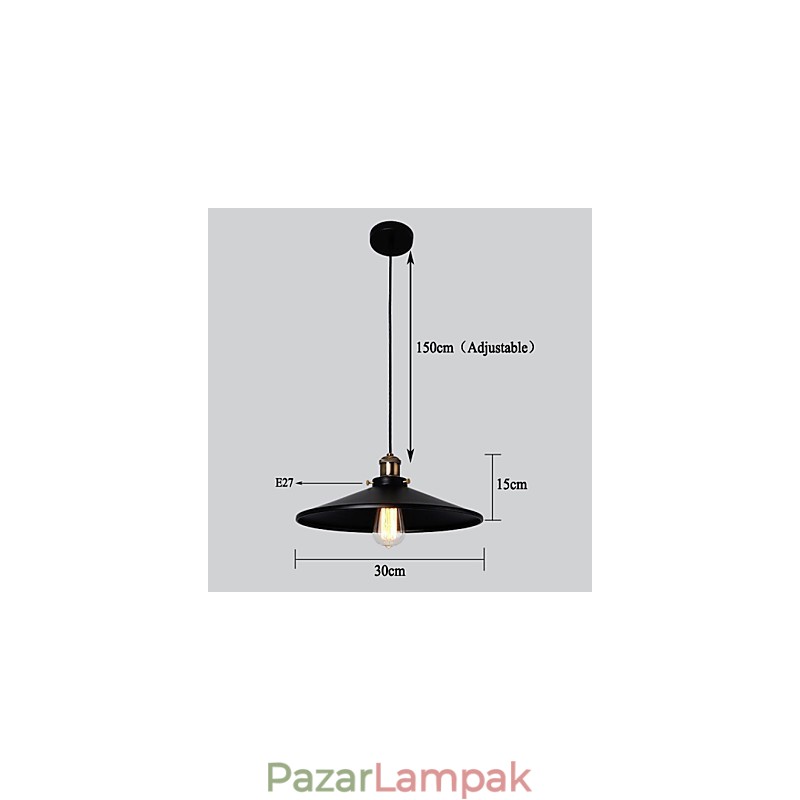 Európai stílusú retro klasszikus függőlámpa Art csepplámpa Adja meg az izzó átmérőjét 30 cm