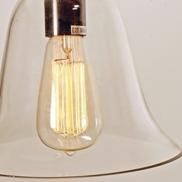 Hagyományos klasszikus Vintage Bowl mini stílusú galvanizált függőlámpa