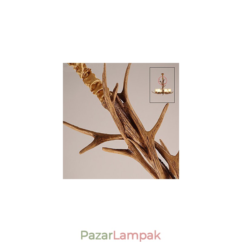 Csillár Függő Világos Vintage Gyanta