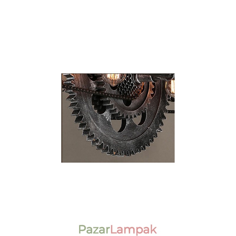 Vascsöves csillár ipari szélhajtómű függőlámpa