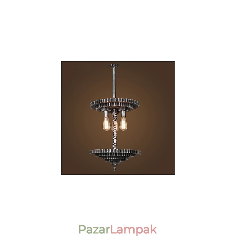 Vintage Lron csillár csillár kreatív mechanikus felszerelés