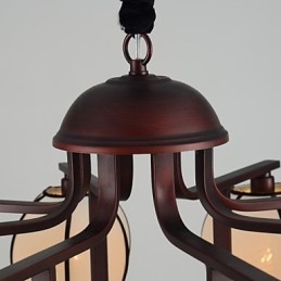 Rusztikus Lodge Vintage mini stílusú galvanizált fém csillár