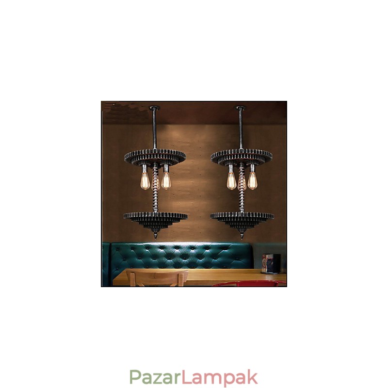 Vintage Lron csillár csillár kreatív mechanikus felszerelés