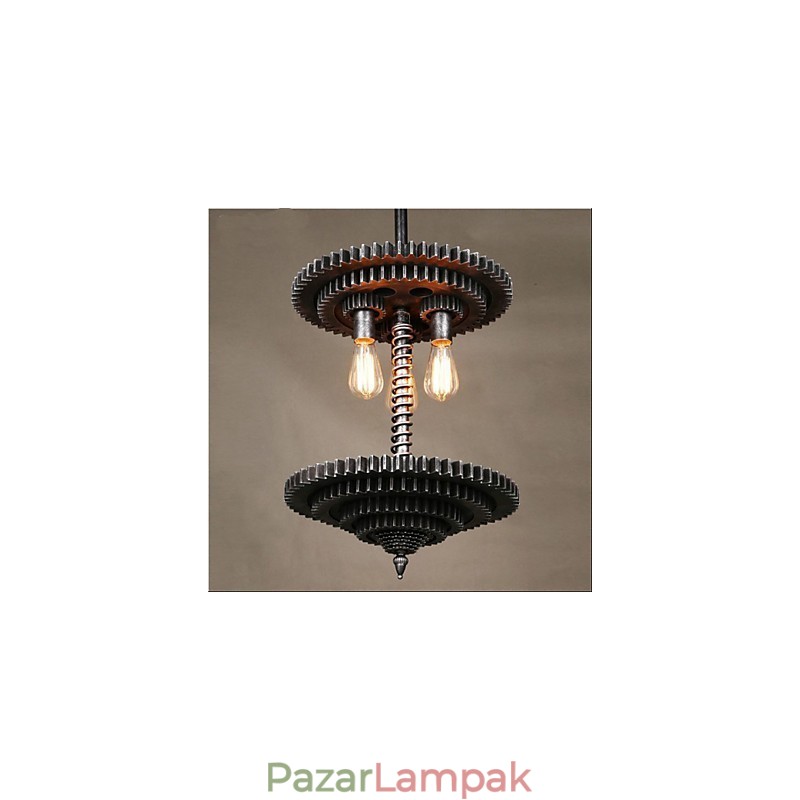 Vintage Lron csillár csillár kreatív mechanikus felszerelés