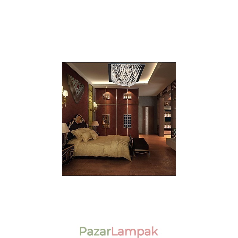 Hagyományos klasszikus kristály króm fém csillár