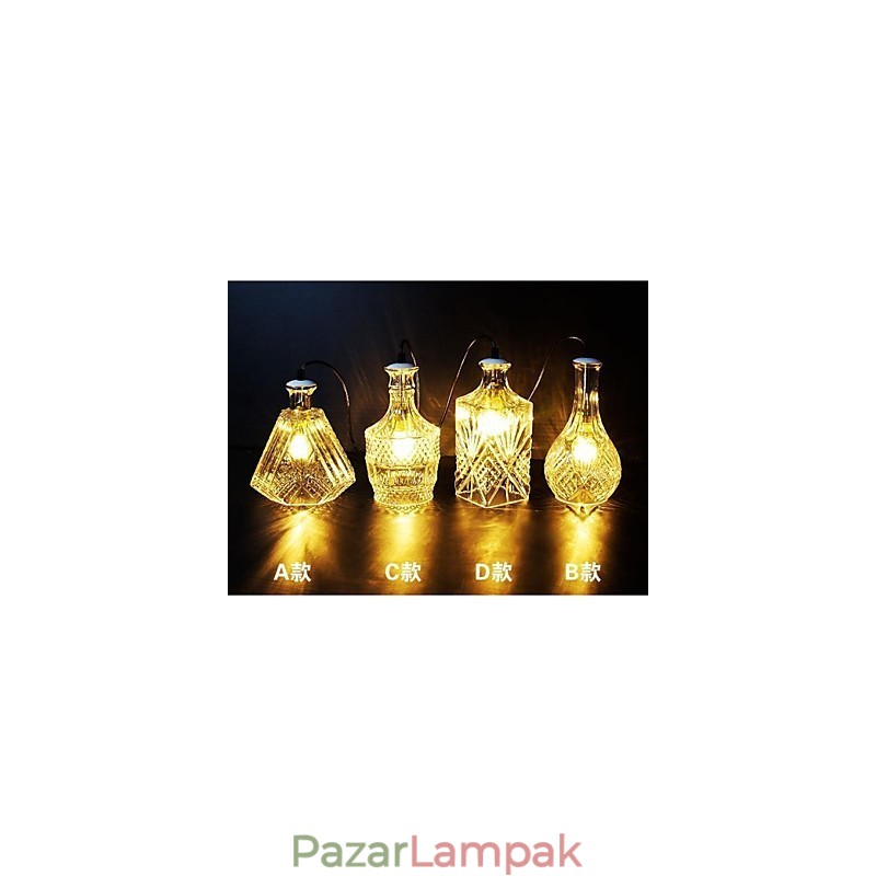 Crystal Glass Lamp 4Lights Shade Minimalista palacklámpák