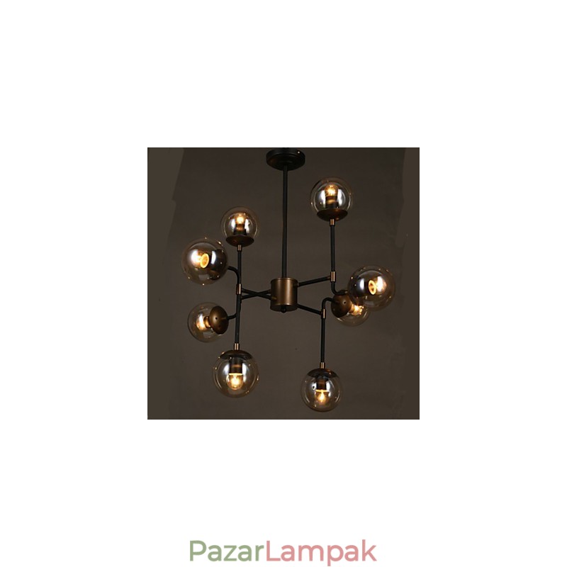 Művészi üveg gömb alakú babszárú csillár