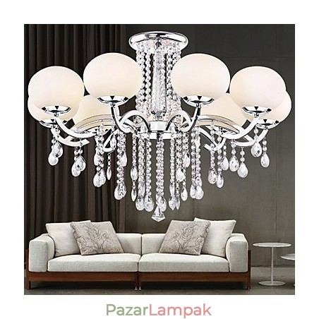Csillár kristály luxus modern nappali 9 lámpa Csillár kristály luxus modern nappali 9 lámpa
