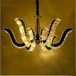 Kristály lámpa Modern luxus gyertya kristály függőlámpa