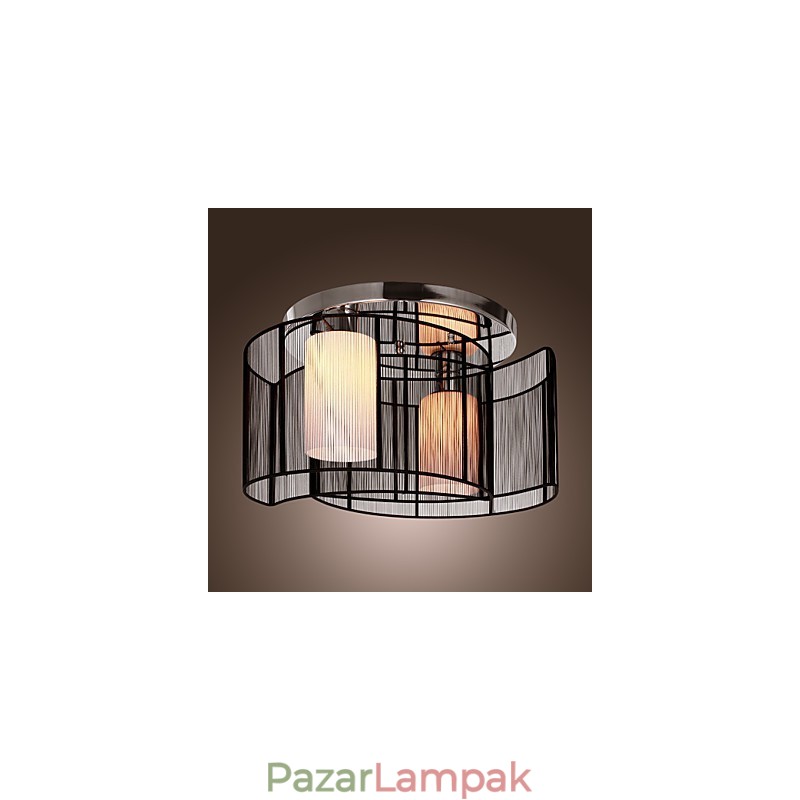 Mennyezeti lámpa Modern design 2 lámpa fekete