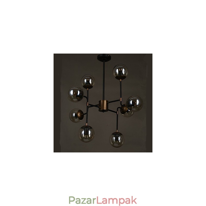 Művészi üveg gömb alakú babszárú csillár