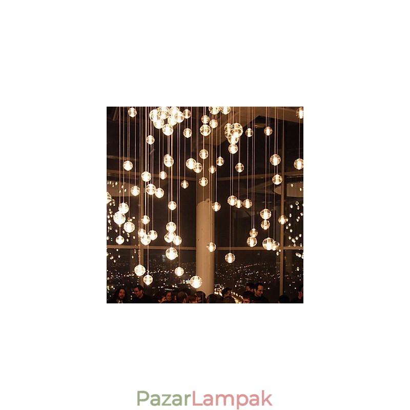 All Over The Sky Star Bocci Droplight Aurora Borealis modern üvegkristály lámpa