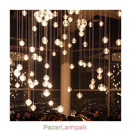 All Over The Sky Star Bocci Droplight Aurora Borealis modern üvegkristály lámpa