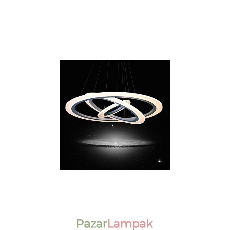 75 Wattos, modern, kortárs festésű akril függőlámpa