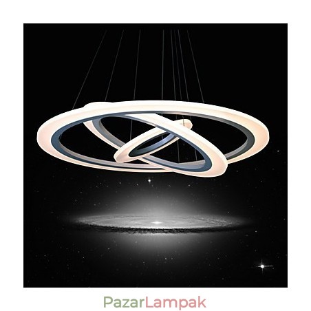 75 Wattos, modern, kortárs festésű akril függőlámpa