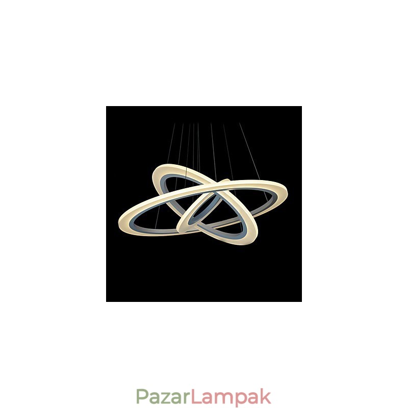 75 Wattos, modern, kortárs festésű akril függőlámpa