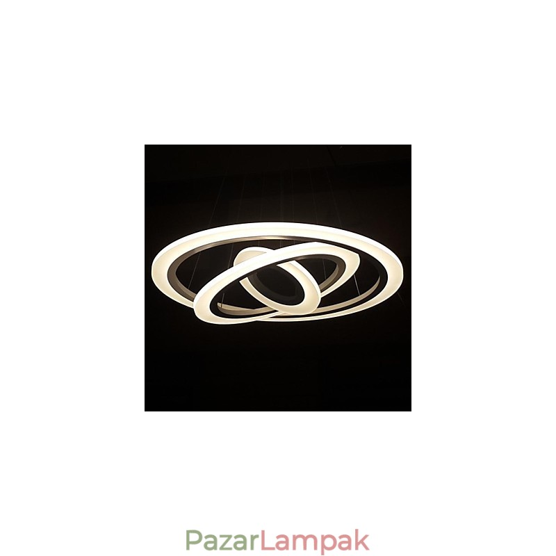 75 Wattos, modern, kortárs festésű akril függőlámpa