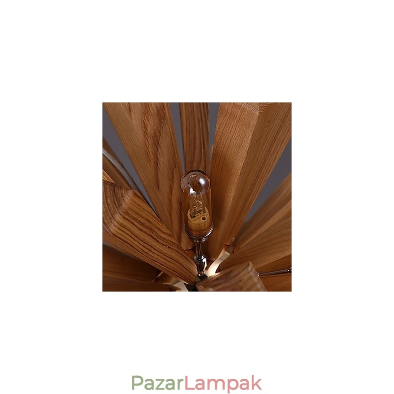 Függesztett lámpák Country fa bambusz