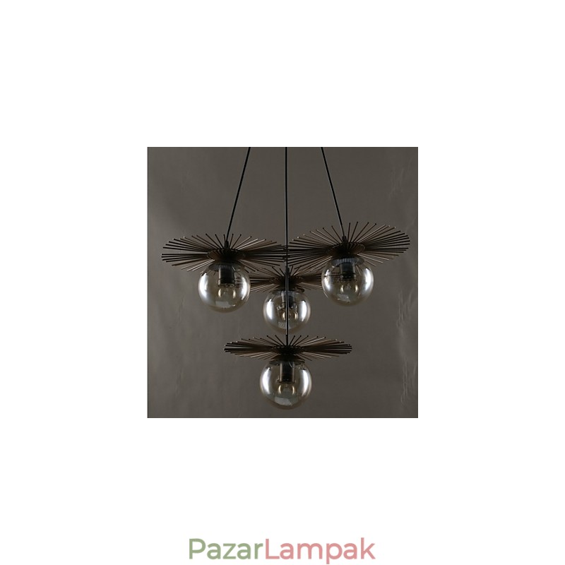 Művészi üveg gömb alakú babszárú csillár