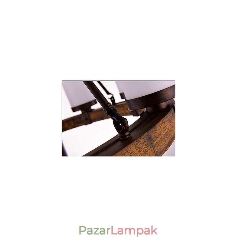 Vintage régi fa fából készült csillár