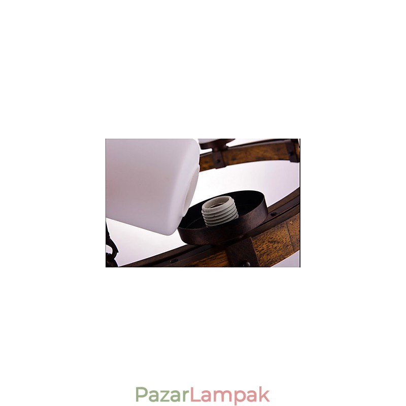 Vintage régi fa fából készült csillár