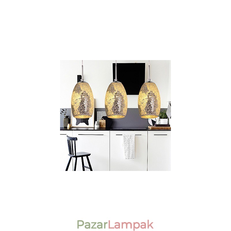 Hagyományos klasszikus vintage festésű fém függőlámpa