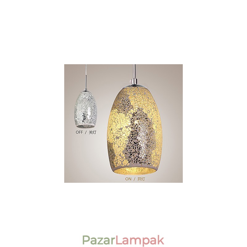 Hagyományos klasszikus vintage festésű fém függőlámpa