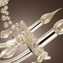 Rusztikus Lodge Crystal galvanizált üvegcsillár