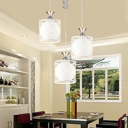 Kortárs és szerződéses három kreatív Crystal Droplight kovácsoltvas lámpa