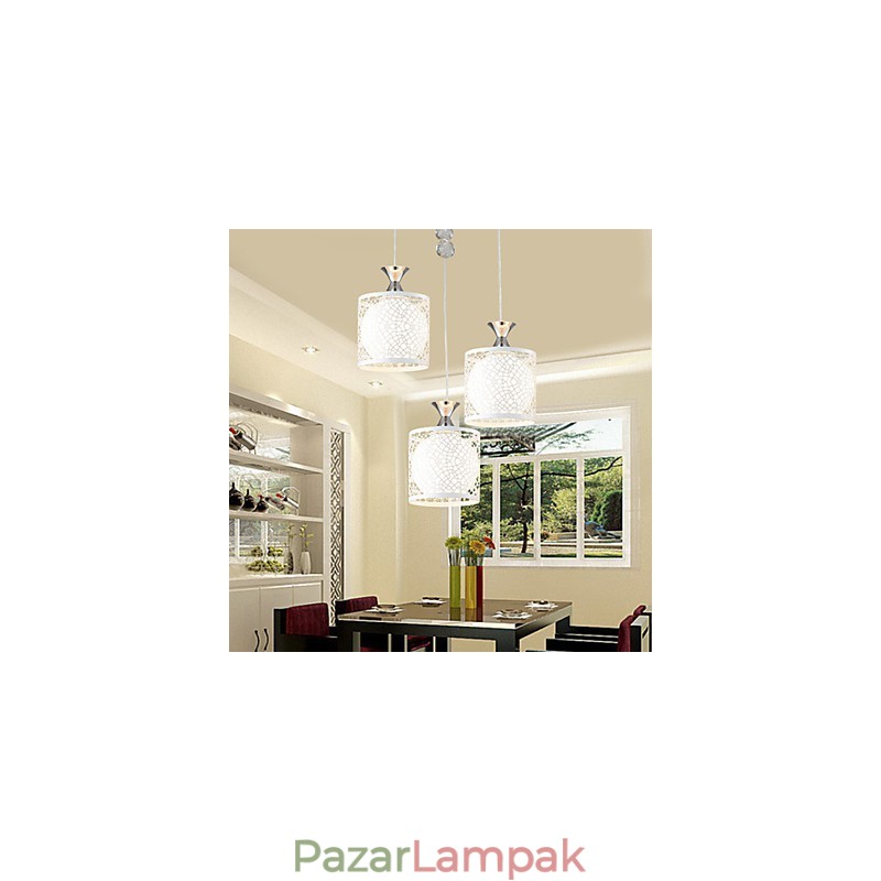 Kortárs és szerződéses három kreatív Crystal Droplight kovácsoltvas lámpa