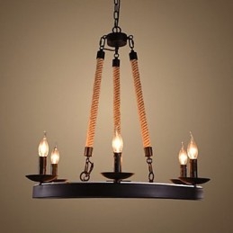 Az Iron Rope Chandelier Cafe Chandelier