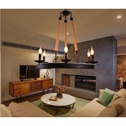 Az Iron Rope Chandelier Cafe Chandelier