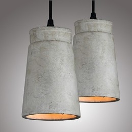 A skandináv minimalista retro függesztett fénycement vintage lámpatest