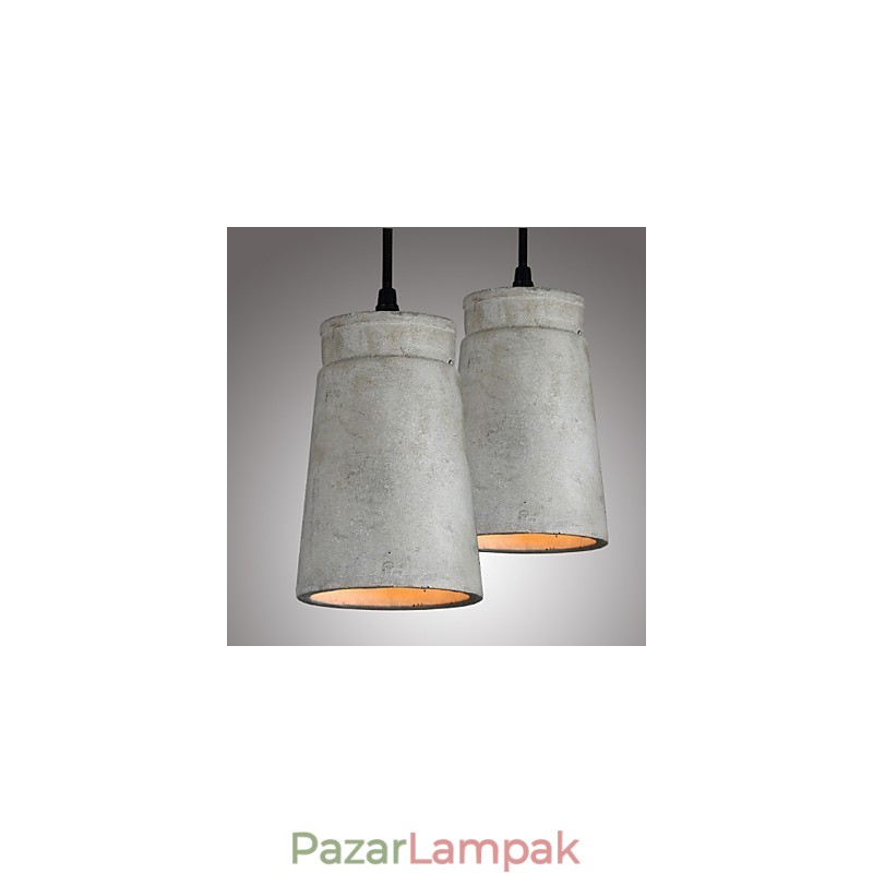 A skandináv minimalista retro függesztett fénycement vintage lámpatest