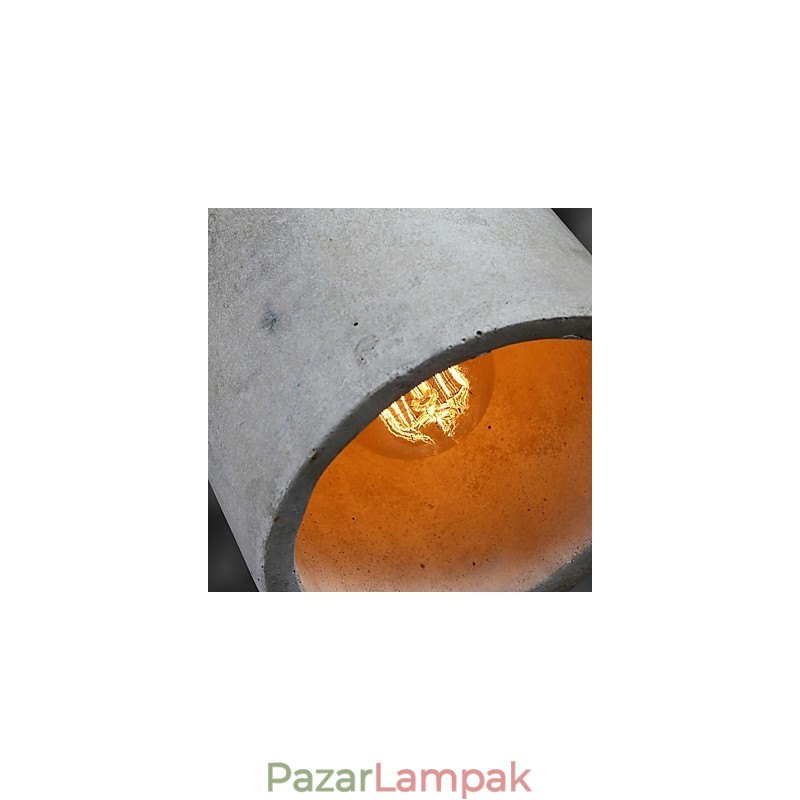 A skandináv minimalista retro függesztett fénycement vintage lámpatest