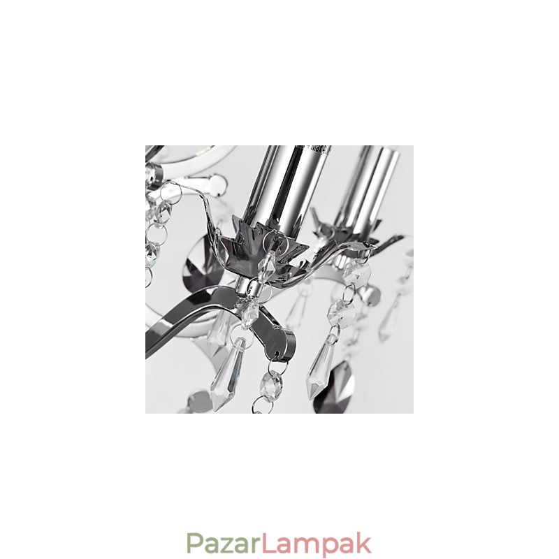 Hagyományos klasszikus króm csillár