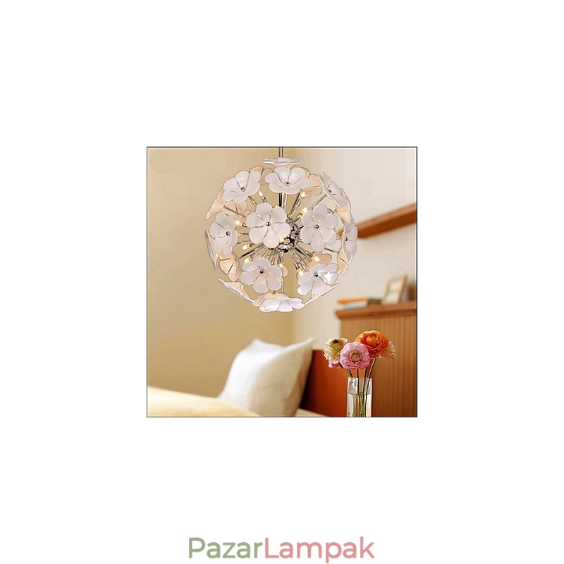 The Glass Ball Flower Garden Shops Meleg csillár