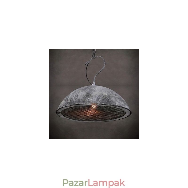 Lámpaernyő fekete kovácsoltvas csillár ipari raktári kávézó fedél ernyő csillár
