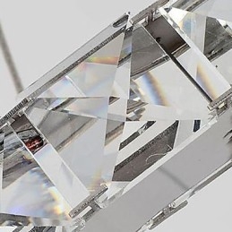 Modern kortárs kristályból galvanizált fém csillár