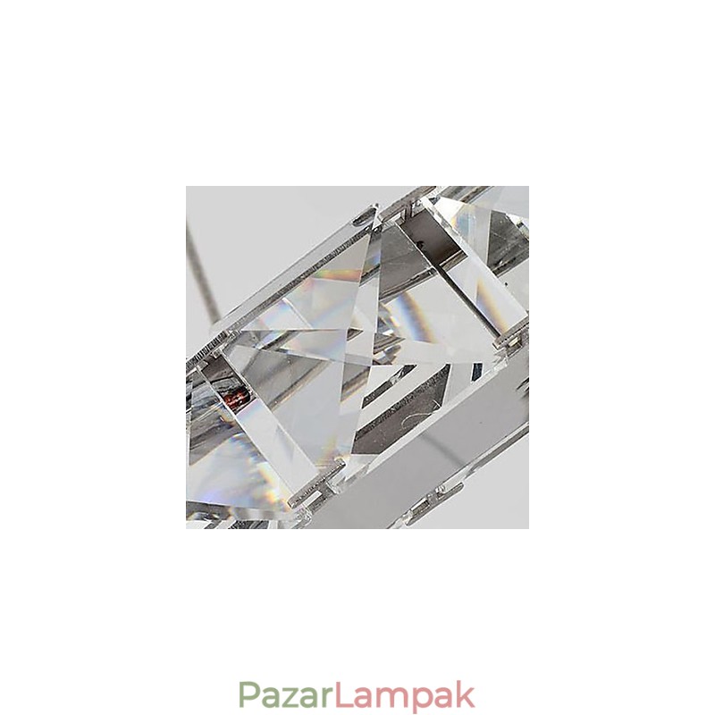 Modern kortárs kristályból galvanizált fém csillár