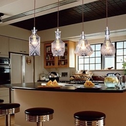 40 W*4 Modern, modern, hagyományos, klasszikus vintage Island fém függőlámpa