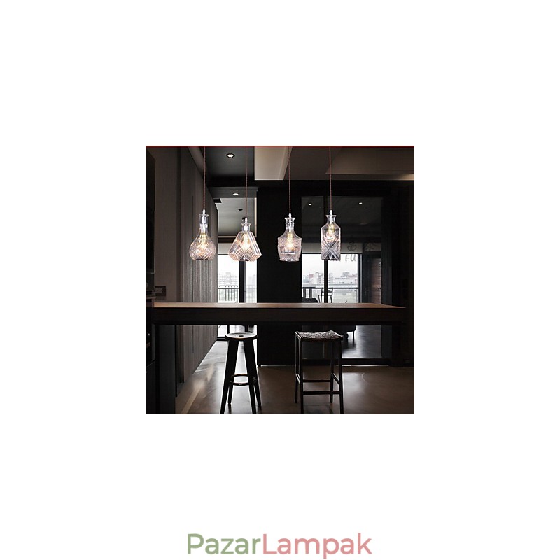 40 W*4 Modern, modern, hagyományos, klasszikus vintage Island fém függőlámpa