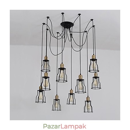 Vintage Edison többszörös állítható barkács mennyezeti lámpa fényfüggő világítás csillár Modern elegáns ipari étkező Vintage Edison többszörös állítható barkács mennyezeti lámpa fényfüggő világítás csillár Modern elegáns ipari étkező