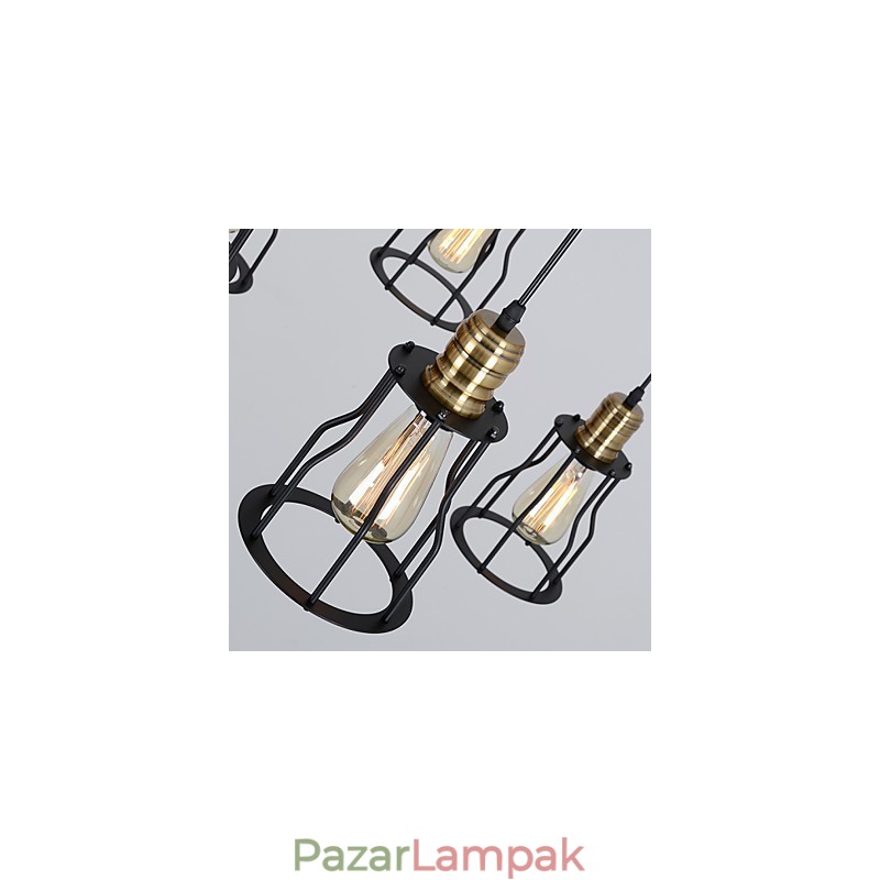 Vintage Edison többszörös állítható barkács mennyezeti lámpa fényfüggő világítás csillár Modern elegáns ipari étkező