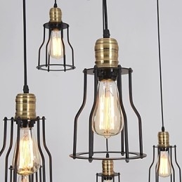 Vintage Edison többszörös állítható barkács mennyezeti lámpa fényfüggő világítás csillár Modern elegáns ipari étkező